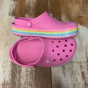 Crocs Crocband rainbow glitter size juniors 4